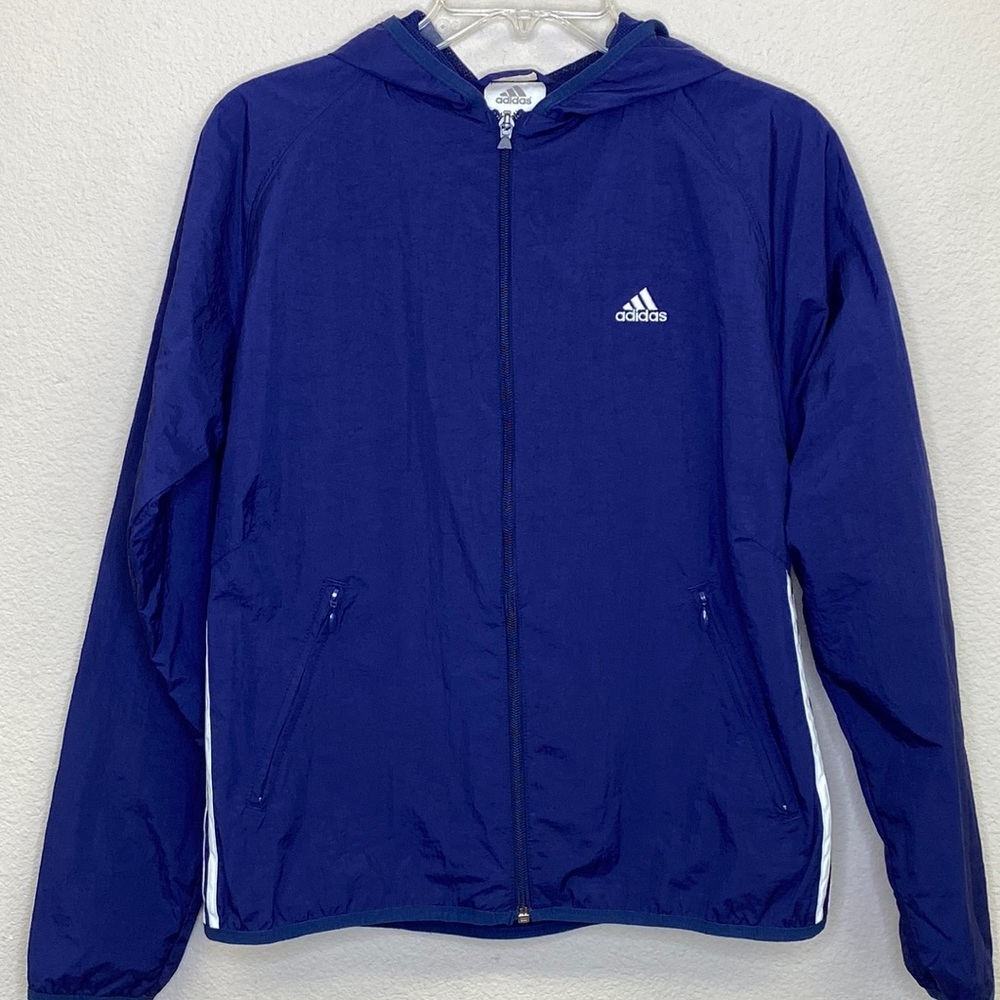 adidas Hooded Track Jacket Youth Size Medium